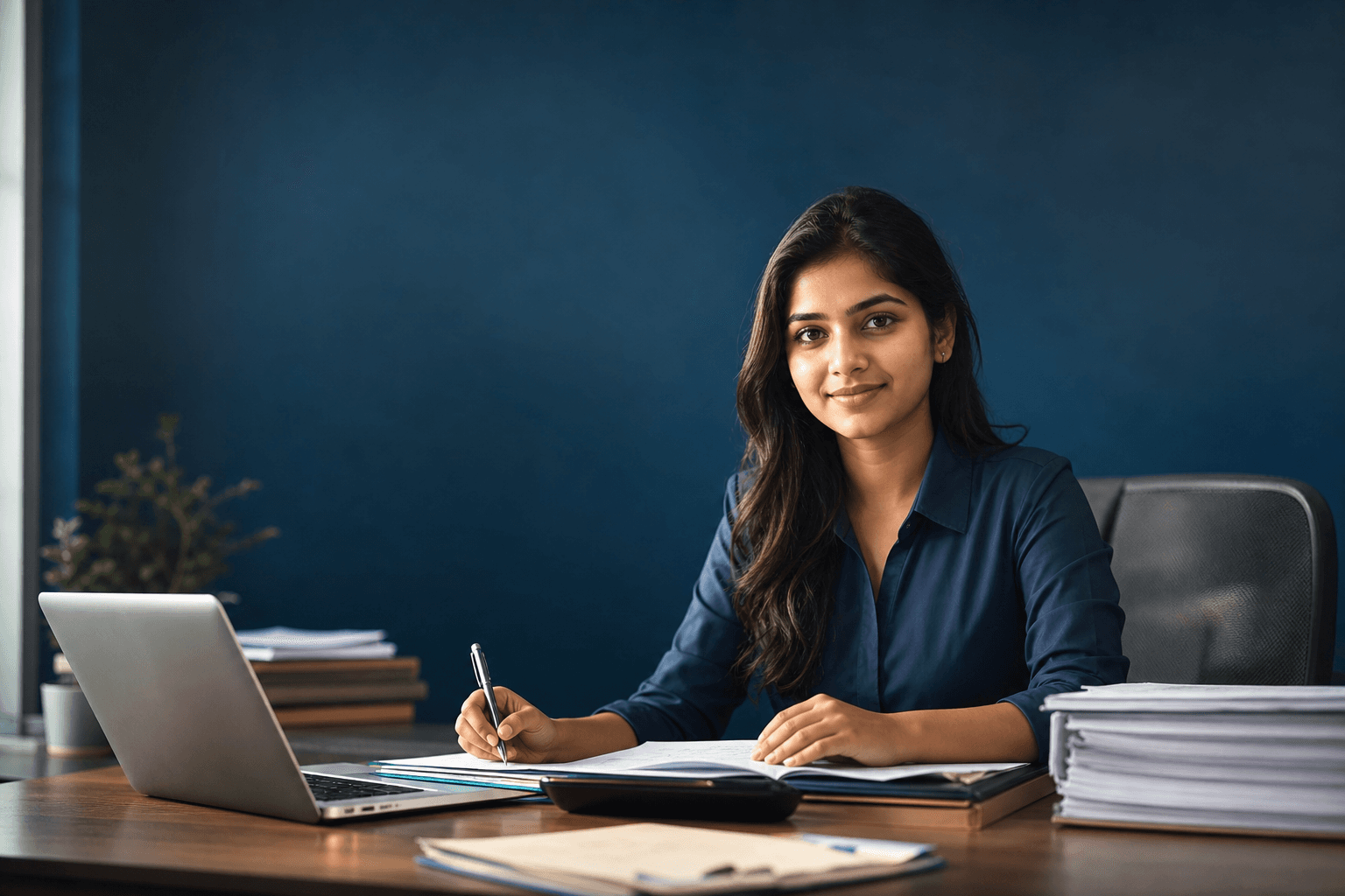 Accountant ready for work